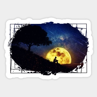 The Healing Power of Nature (Night Scene) Sticker